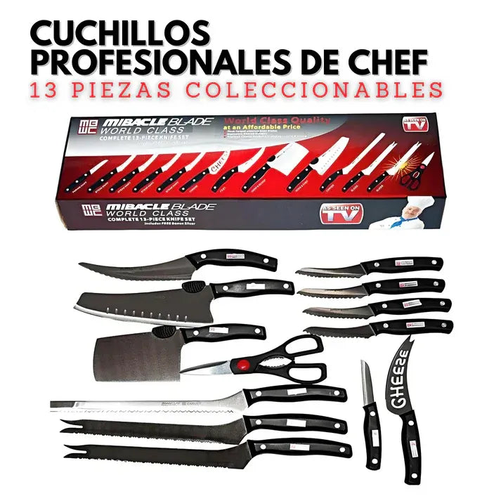 Set de Cuchillos Profesionales X13: El aliado definitivo para tu cocina